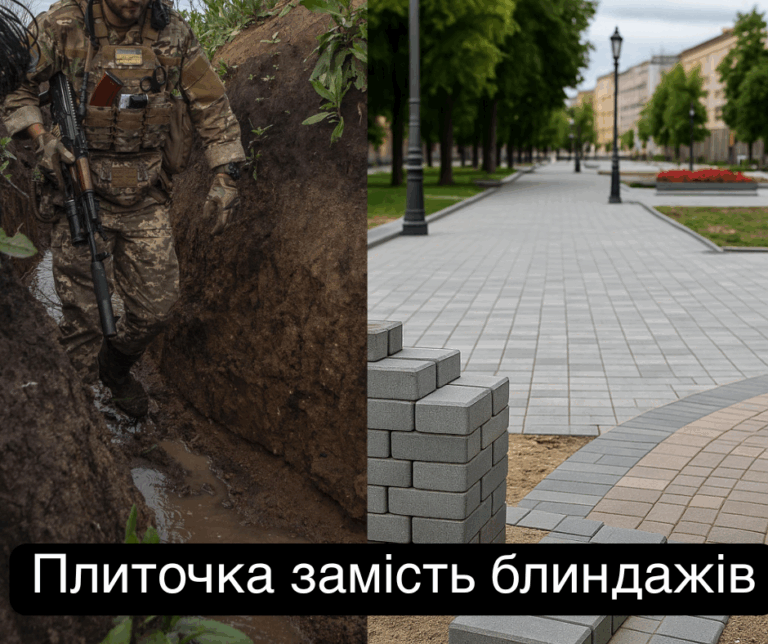 плиточка замість блиндажів